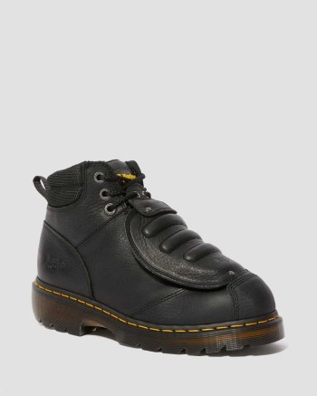 Dr Martens Ironbridge Grizzly Leather Met Guard Pracovné Čižmy Panske Čierne | 0978-EVYMB